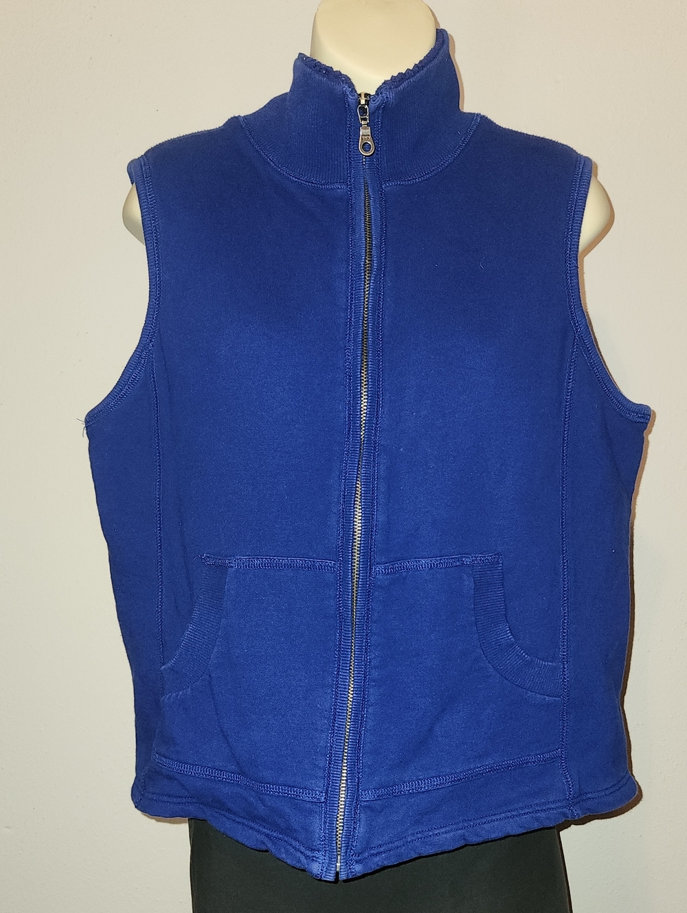 Coldwater Creek Royal Blue Fleece Zip Vest